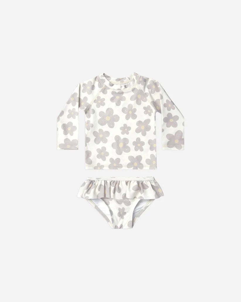 Retro Floral Rash Guard Set | Rylee + Cru | Littles by the Lake